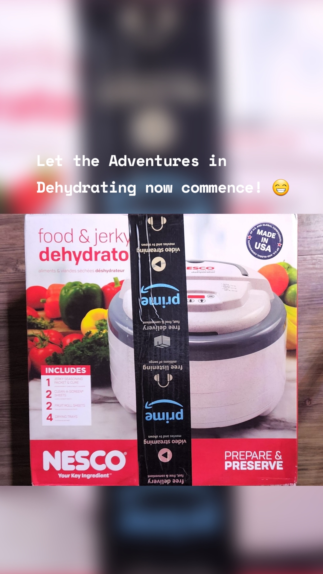 Let the Adventures in Dehydrating now commence! 😁